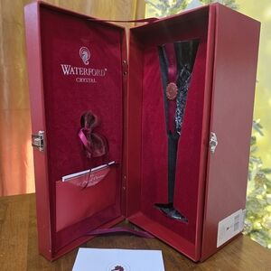 NIB VTG Waterford 12 Days Two Turtle Doves Champagne Flute 2nd Edition 1st Rel